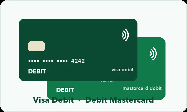 Visa Debit and Debit Mastercard — debit card casino payments UK