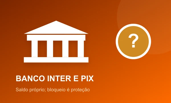 Banco Inter em cassinos com Pix de saldo próprio