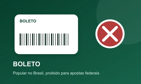 Boleto proibido para depósitos em cassinos online federais
