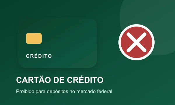Cartão de crédito proibido para depósitos em cassinos online regulados no Brasil