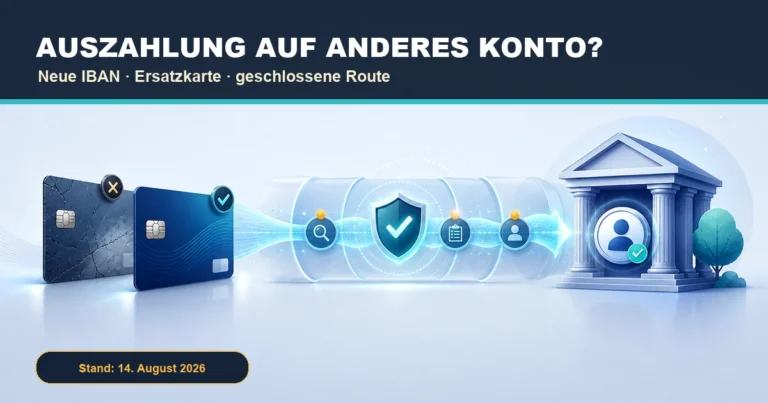 Casino-Auszahlung bei neuer Karte oder geändertem Bankkonto in Deutschland