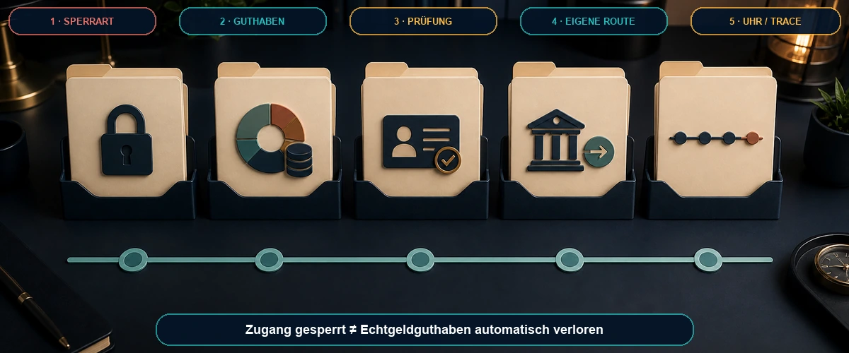 Fünf Schritte vom gesperrten Casino-Konto zur dokumentierten Auszahlung
