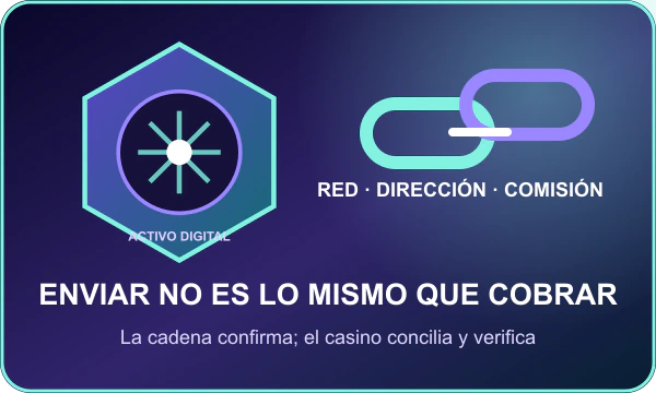 Criptoactivo, dirección de red y confirmación en cadena