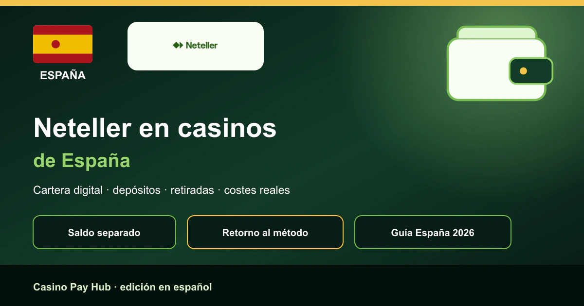 Neteller en Casinos de España: Depósitos y Retiros (2026)
