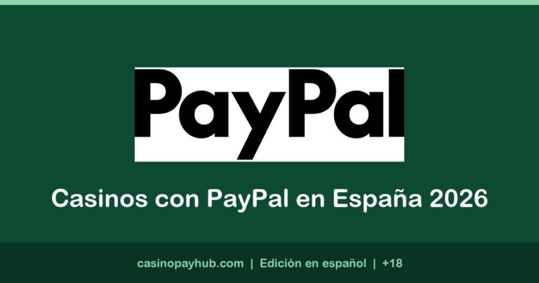 Logotipo de PayPal — casinos con PayPal en España