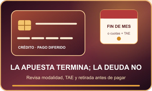 Tarjeta de crédito con pago a fin de mes o cuotas con TAE