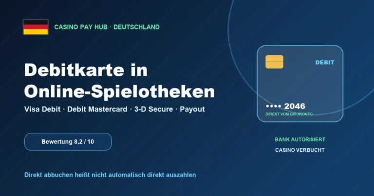 Debitkarte Casinos in Deutschland: Einzahlung, 3-D Secure und Auszahlung