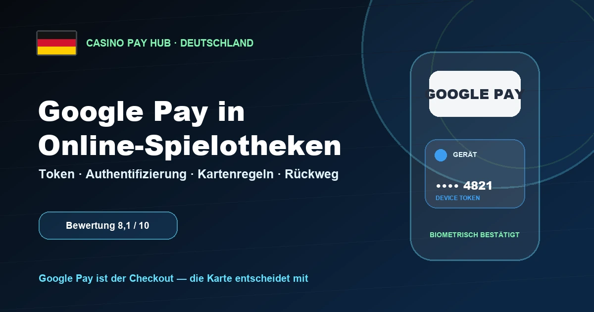 Google Pay Casinos in Deutschland: Kartentoken, Einzahlung und Auszahlung (2026)