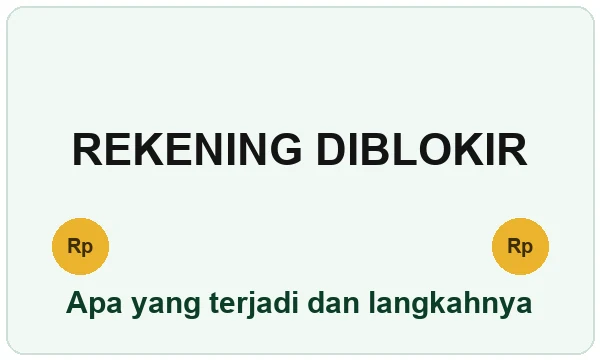 Rekening diblokir — apa yang terjadi dan langkahnya