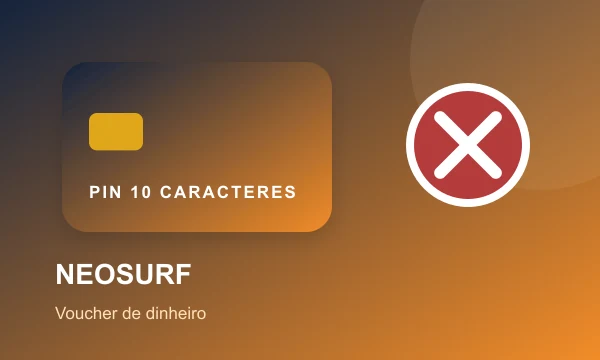 Neosurf como voucher de dinheiro com PIN de dez caracteres