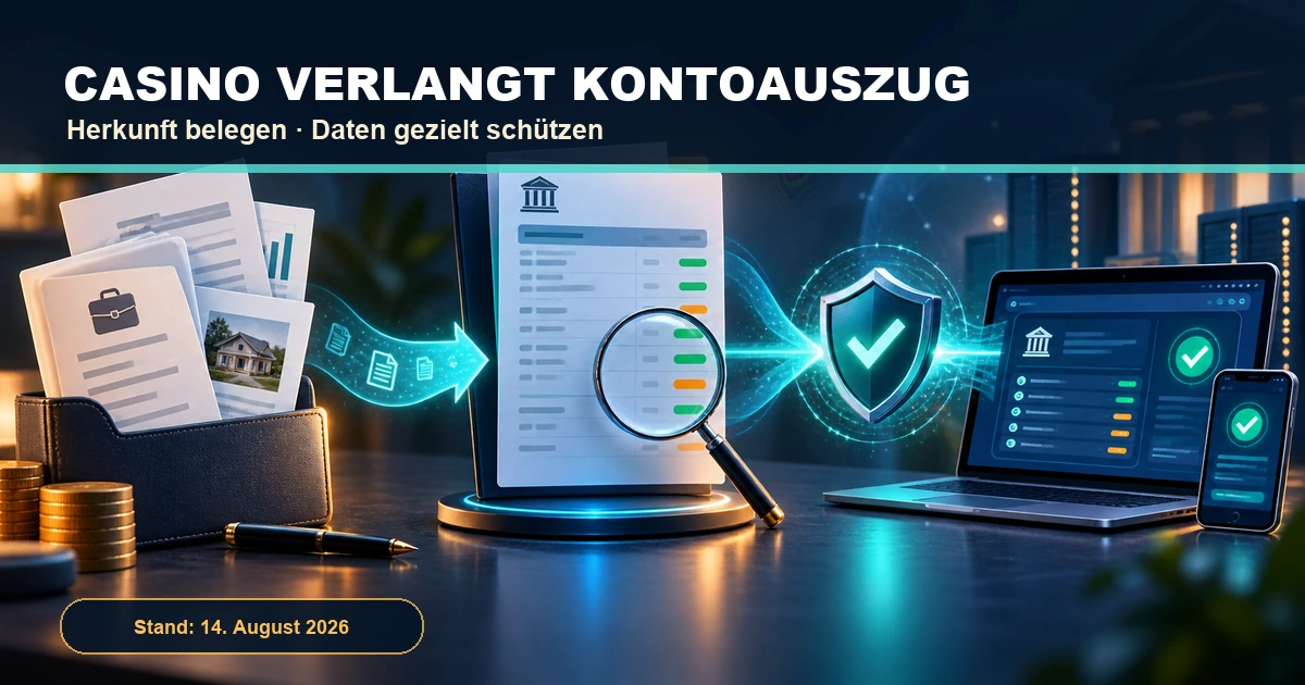 Warum verlangen Online-Casinos Kontoauszüge? Herkunft der Mittel erklärt (2026)