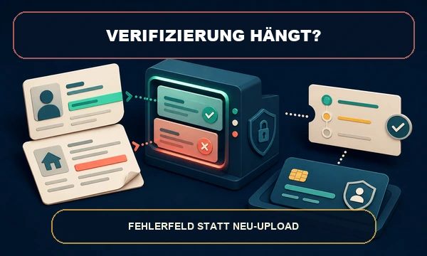 Fehlgeschlagene Casino-Verifizierung mit präzisem Datenabgleich