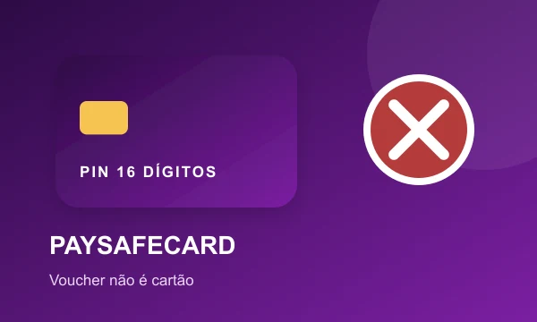Paysafecard como voucher, não cartão pré-pago bancário