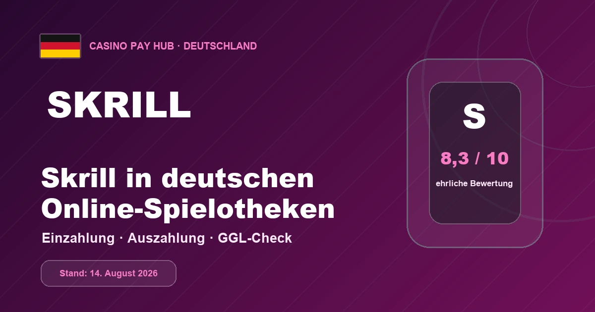 Skrill Casinos in Deutschland: Wallet, Gebühren und Auszahlung (2026)