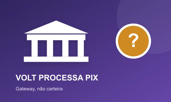 Volt como processador Pix em cassinos brasileiros